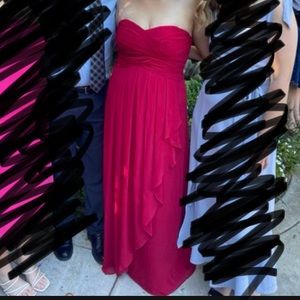 David’s Bridal strapless gown